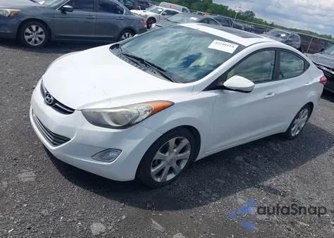 2013 Hyundai Elantra Limited from USA, damaged, VIN 5NPDH4AEXDH431921